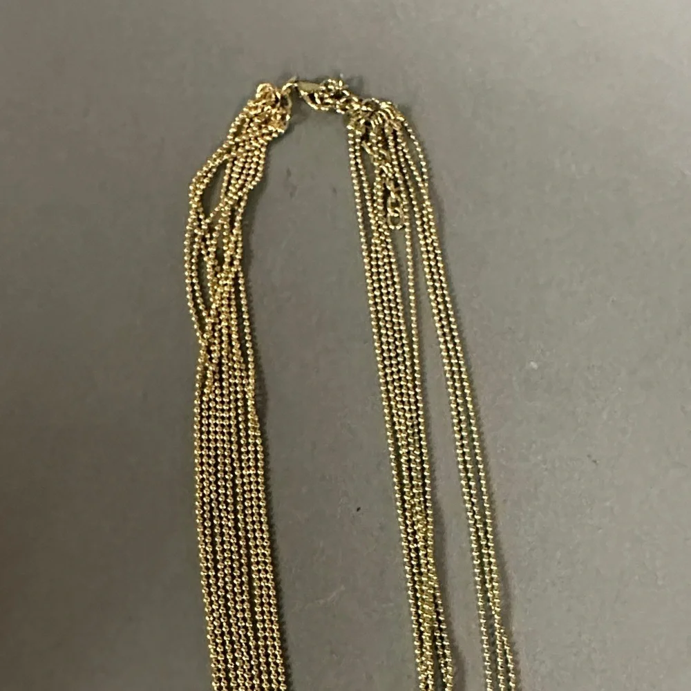 Elegant Gold Tone Multi-Strand Necklace - Picture 4 of 7